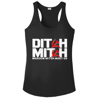 Ditch Mitch Moscow Mitch Must Go Ladies PosiCharge Competitor Racerback Tank