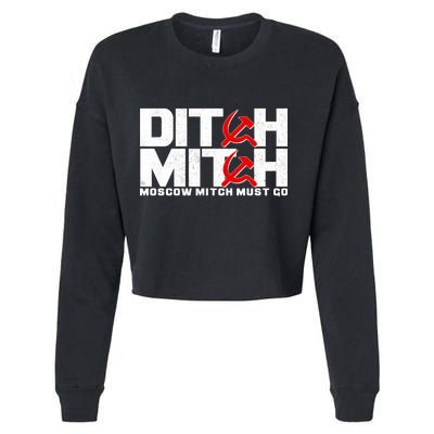 Ditch Mitch Moscow Mitch Must Go Cropped Pullover Crew