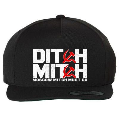 Ditch Mitch Moscow Mitch Must Go Wool Snapback Cap