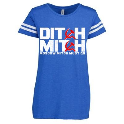 Ditch Mitch Moscow Mitch Must Go Enza Ladies Jersey Football T-Shirt