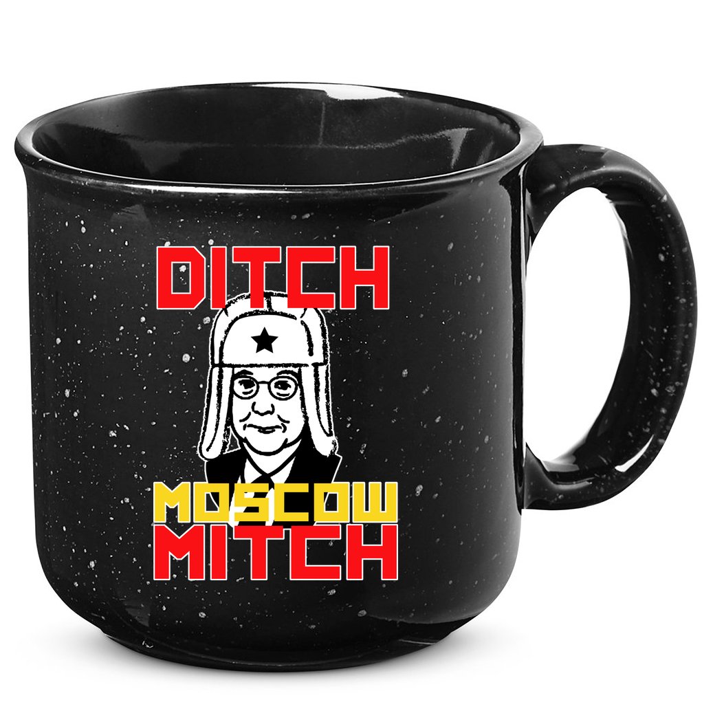 Ditch Moscow Mitch Funny Traitor 15oz Campfire Ceramic Mug