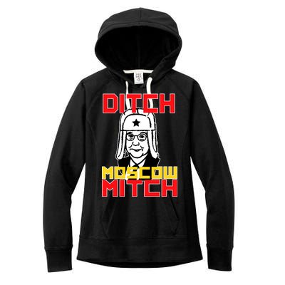 Ditch Moscow Mitch Funny Traitor Women's Fleece Hoodie