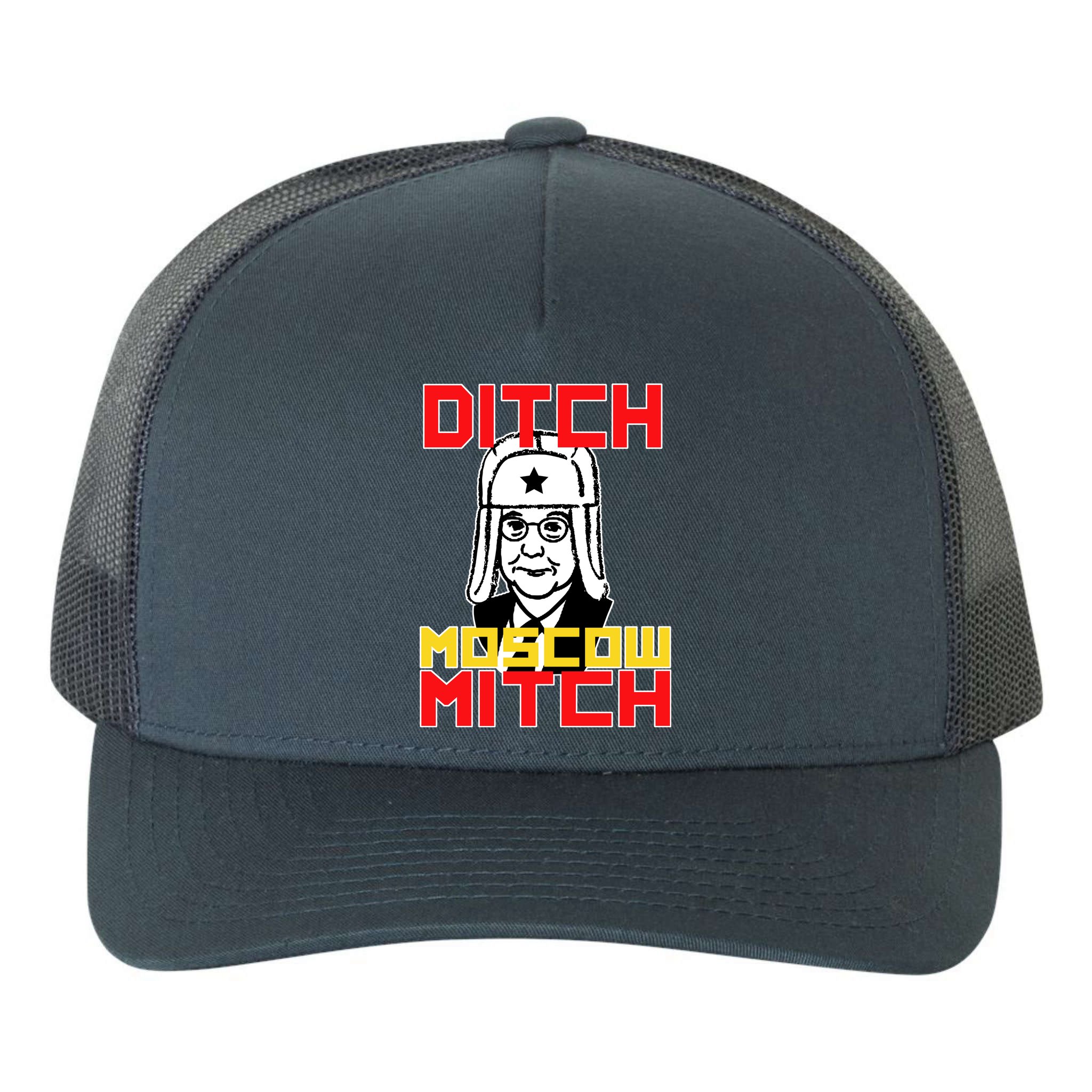 Ditch Moscow Mitch Funny Traitor Yupoong Adult 5-Panel Trucker Hat