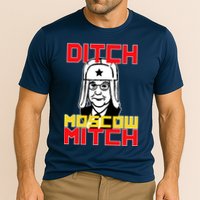 Ditch Moscow Mitch Funny Traitor Cooling Performance Crew T-Shirt