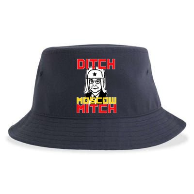 Ditch Moscow Mitch Funny Traitor Sustainable Bucket Hat