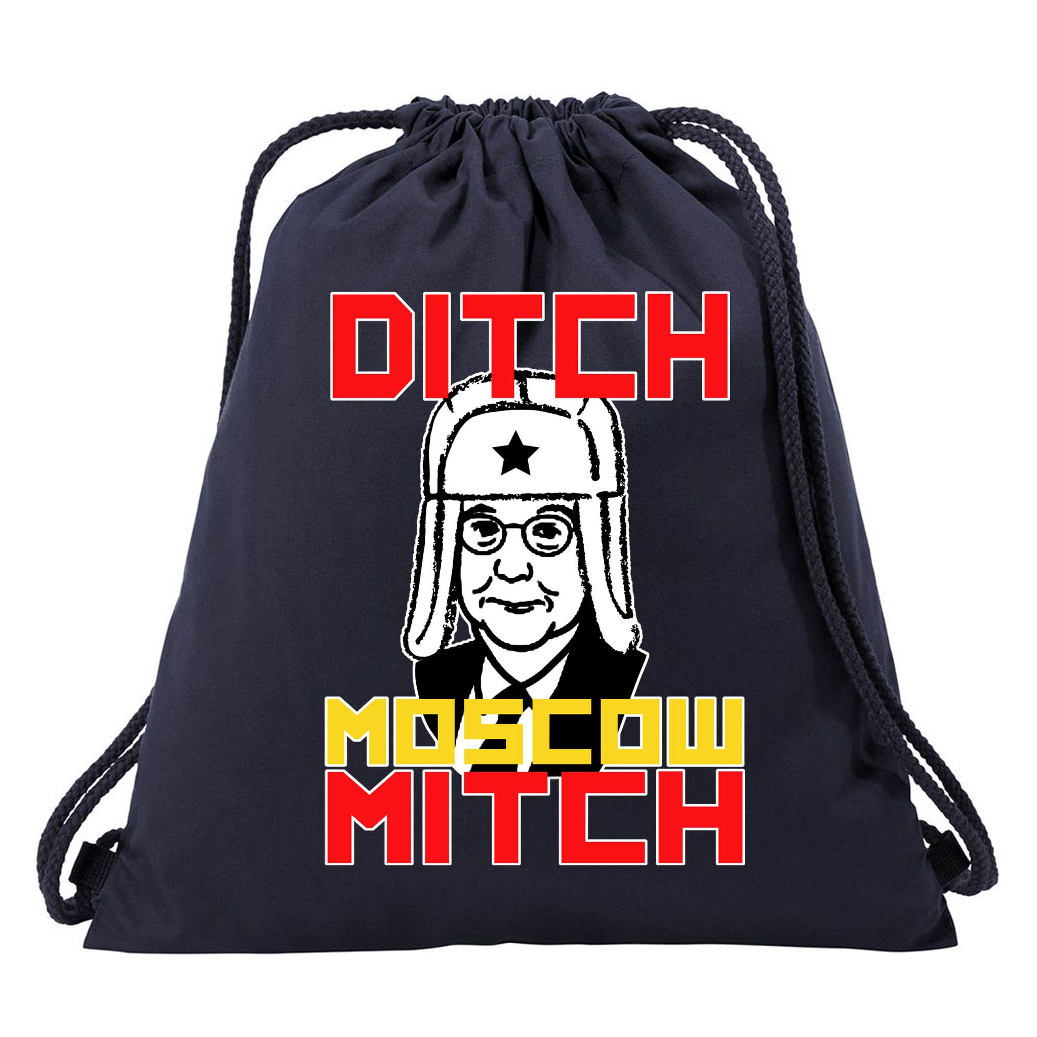Ditch Moscow Mitch Funny Traitor Drawstring Bag