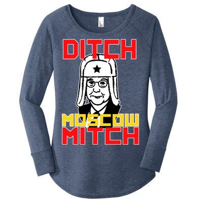 Ditch Moscow Mitch Funny Traitor Women's Perfect Tri Tunic Long Sleeve Shirt