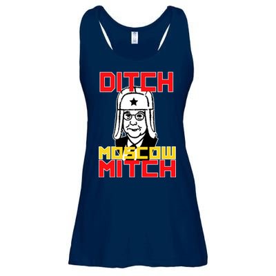 Ditch Moscow Mitch Funny Traitor Ladies Essential Flowy Tank