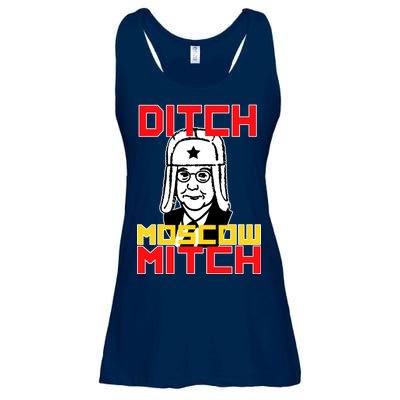 Ditch Moscow Mitch Funny Traitor Ladies Essential Flowy Tank