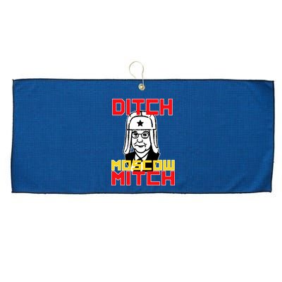 Ditch Moscow Mitch Funny Traitor Large Microfiber Waffle Golf Towel