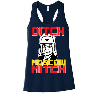 Ditch Moscow Mitch Funny Traitor Women's Racerback Tank