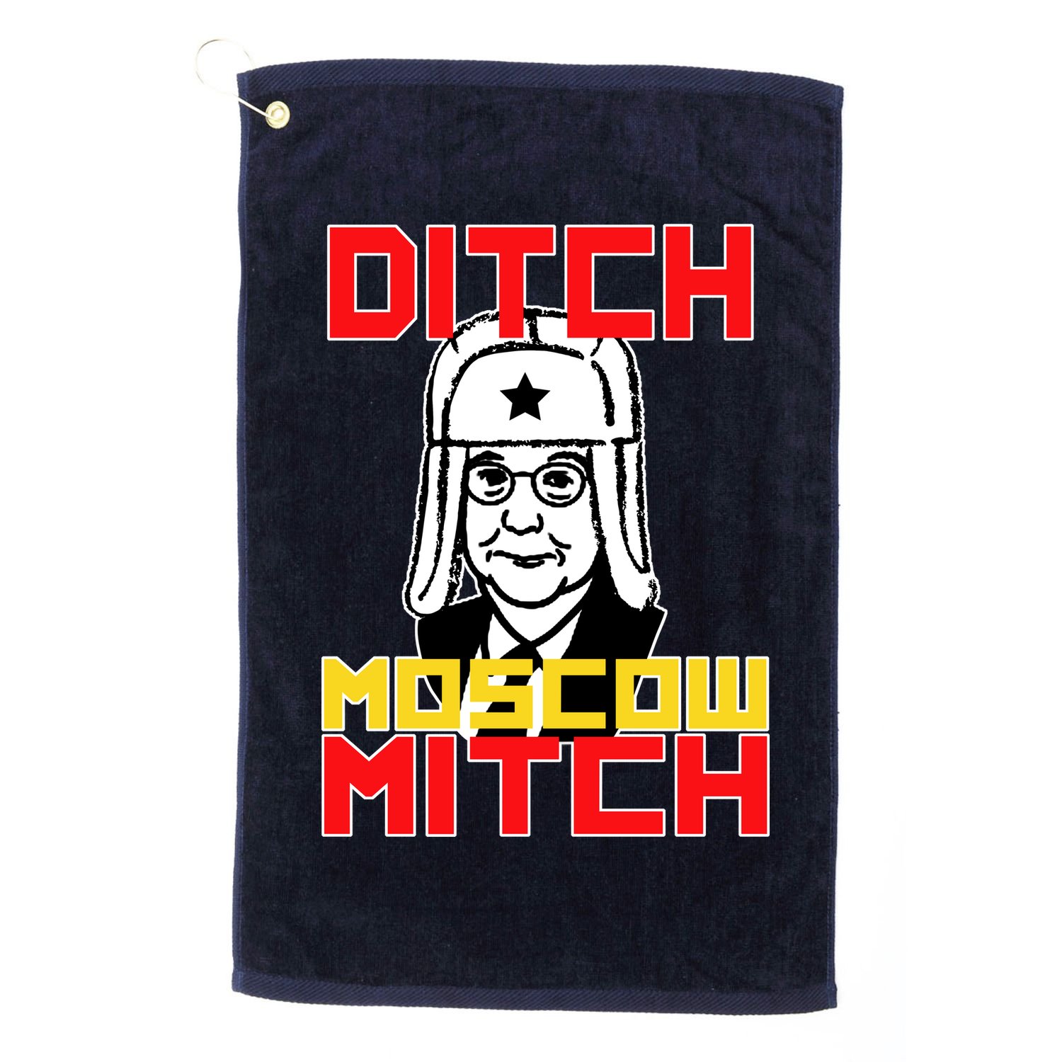 Ditch Moscow Mitch Funny Traitor Golf Towel