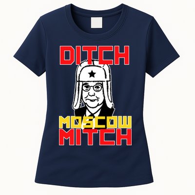 Ditch Moscow Mitch Funny Traitor Womens T-Shirt