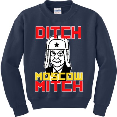 Ditch Moscow Mitch Funny Traitor Kids Sweatshirt