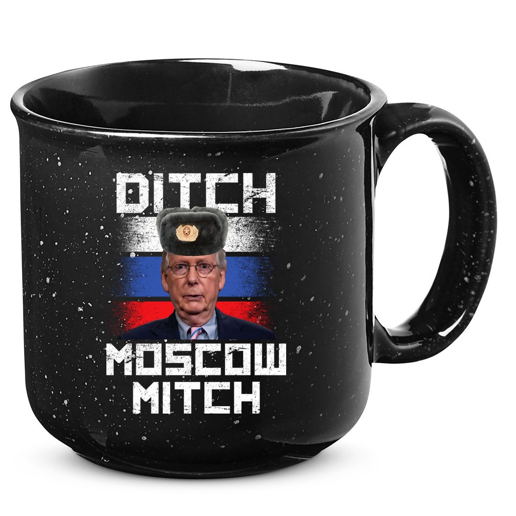 Ditch Moscow Mitch McConnell 15oz Campfire Ceramic Mug