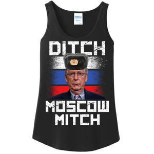 Ditch Moscow Mitch McConnell Ladies Essential Tank