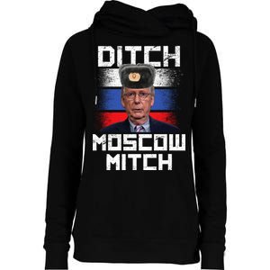 Ditch Moscow Mitch McConnell Womens Funnel Neck Pullover Hood