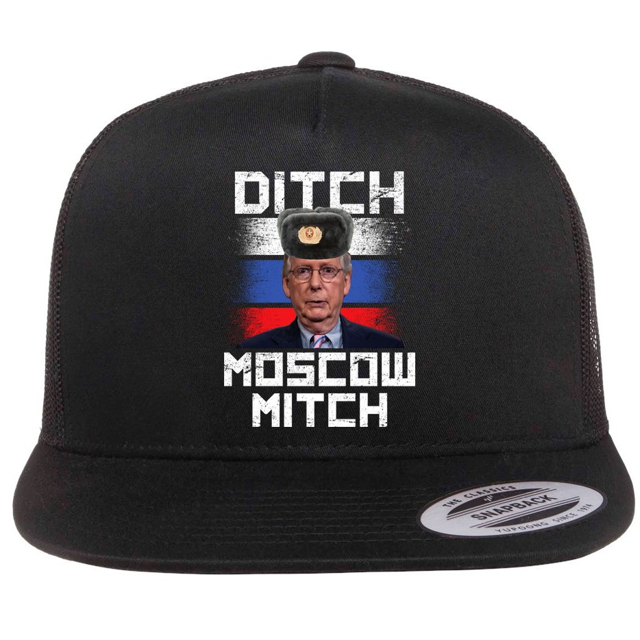 Ditch Moscow Mitch McConnell Flat Bill Trucker Hat