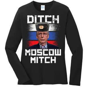 Ditch Moscow Mitch McConnell Ladies Long Sleeve Shirt