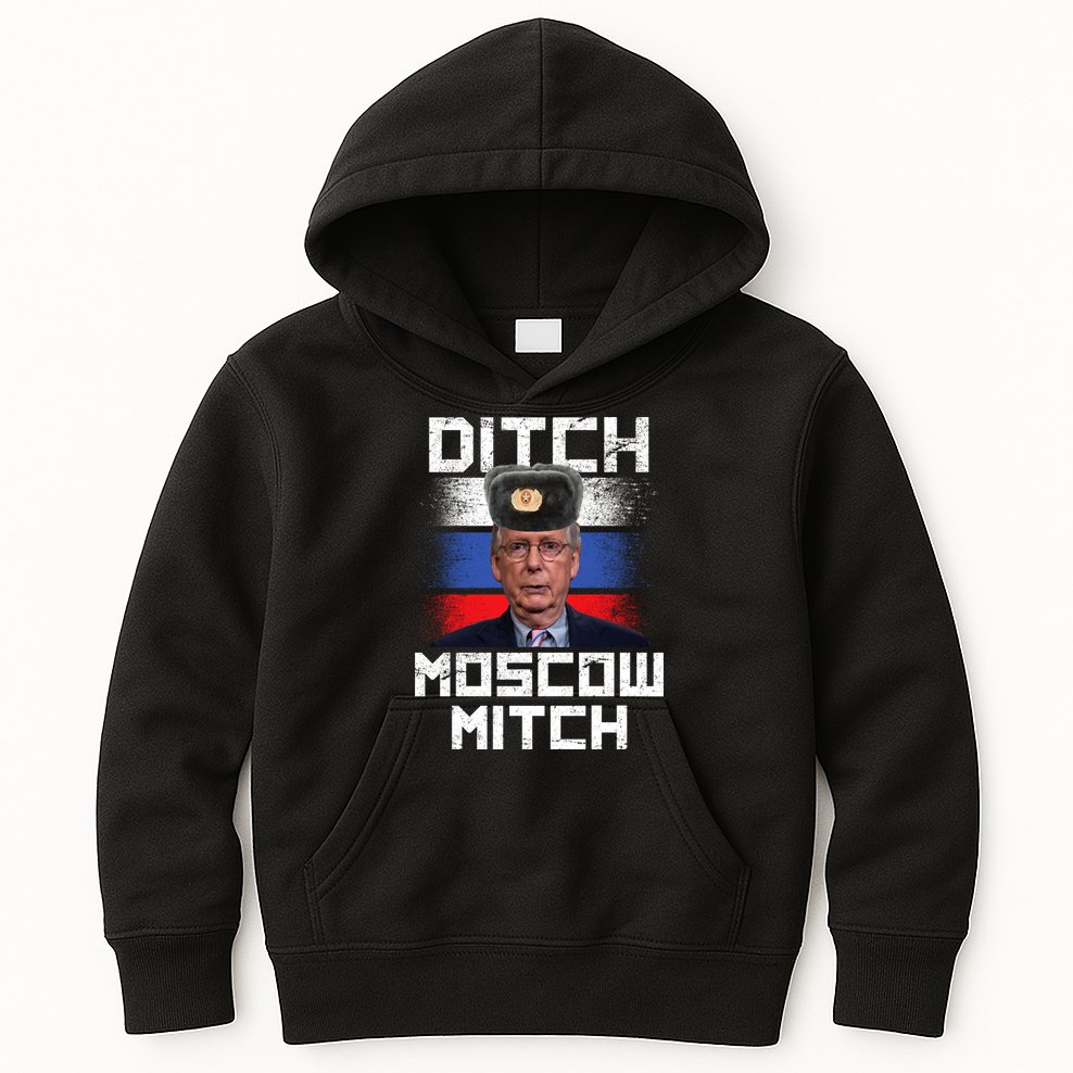 Ditch Moscow Mitch McConnell Kids Hoodie