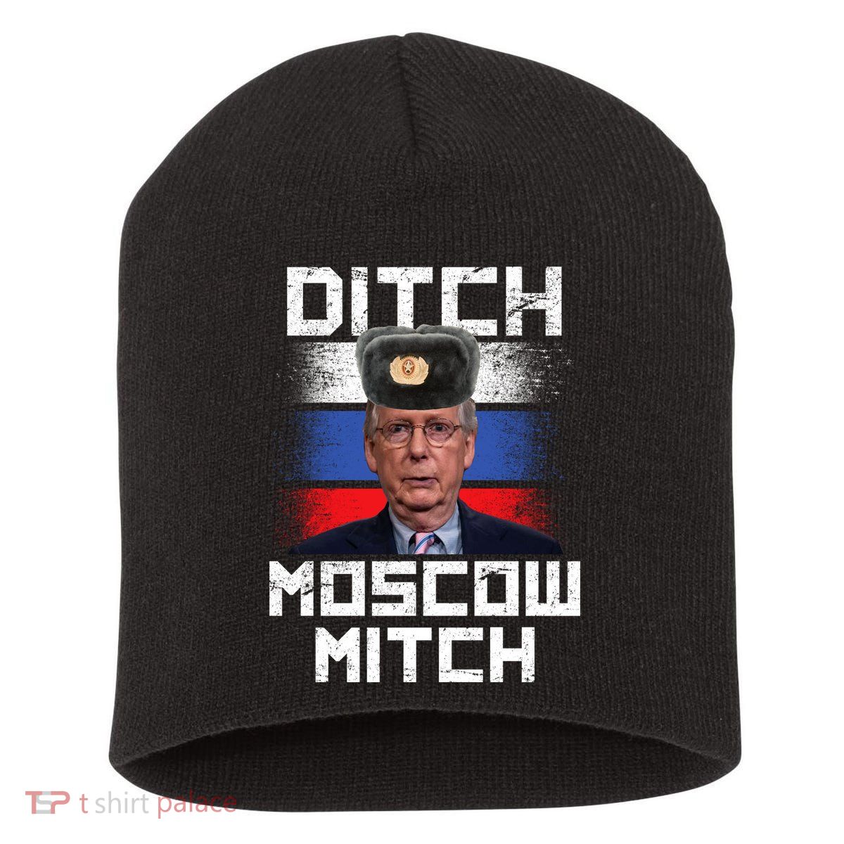 Ditch Moscow Mitch McConnell Short Acrylic Beanie