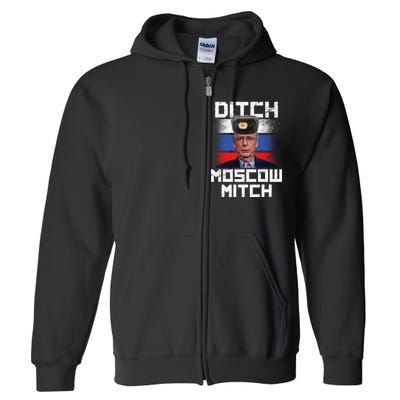 Ditch Moscow Mitch McConnell Full Zip Hoodie