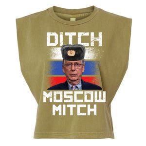 Ditch Moscow Mitch McConnell Garment-Dyed Women's Muscle Tee