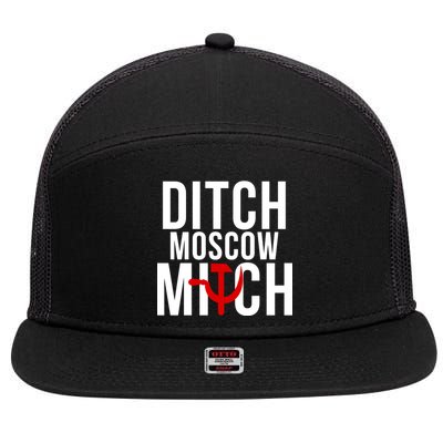 Ditch Moscow Mitch Traitor 7 Panel Mesh Trucker Snapback Hat