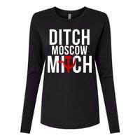 Ditch Moscow Mitch Traitor Womens Cotton Relaxed Long Sleeve T-Shirt