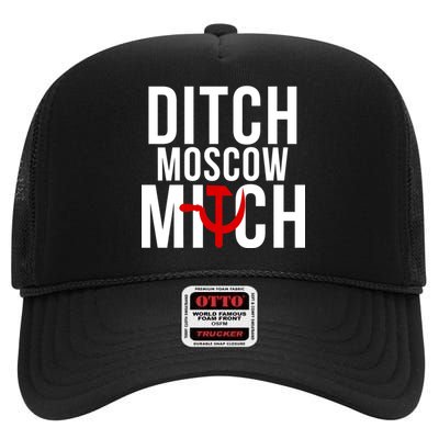 Ditch Moscow Mitch Traitor High Crown Mesh Back Trucker Hat