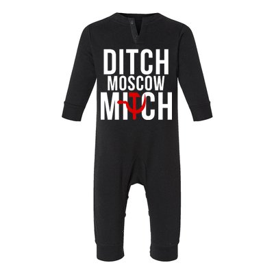 Ditch Moscow Mitch Traitor Infant Fleece One Piece