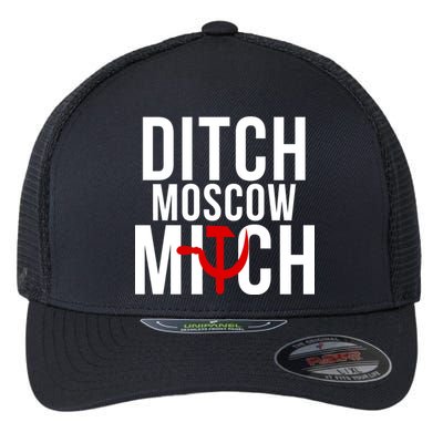 Ditch Moscow Mitch Traitor Flexfit Unipanel Trucker Cap