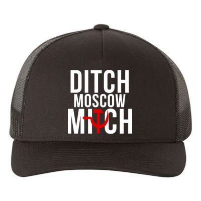 Ditch Moscow Mitch Traitor Yupoong Adult 5-Panel Trucker Hat