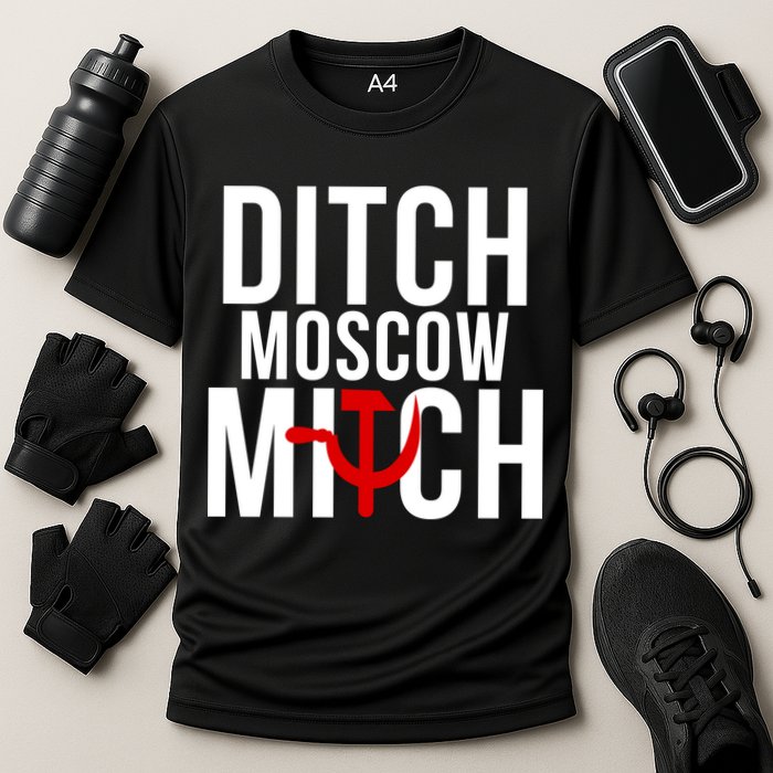 Ditch Moscow Mitch Traitor Cooling Performance Crew T-Shirt
