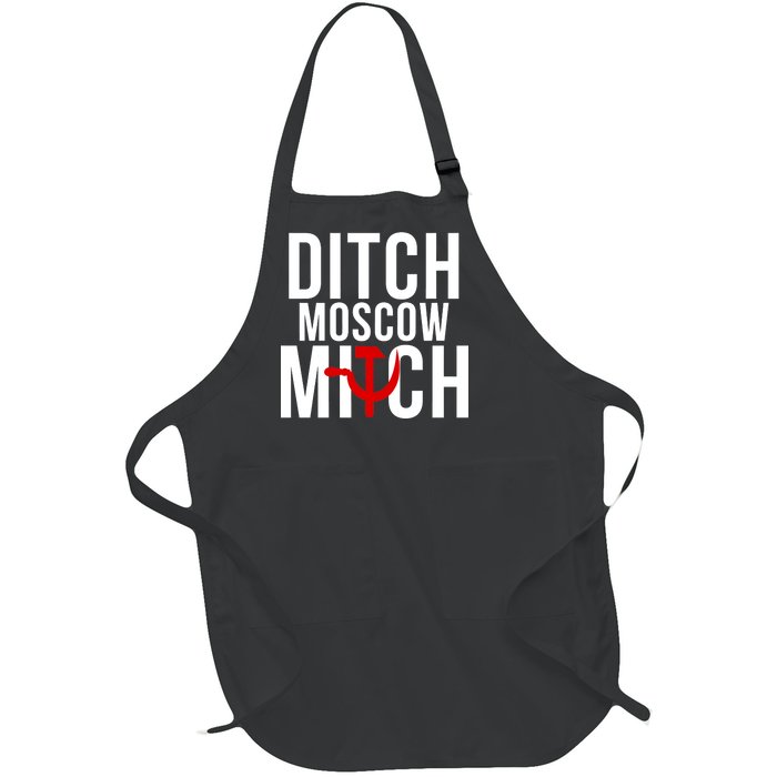 Ditch Moscow Mitch Traitor Full-Length Apron With Pockets