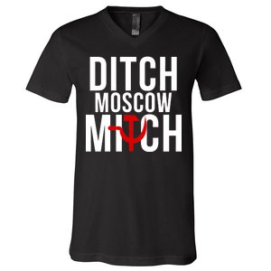 Ditch Moscow Mitch Traitor V-Neck T-Shirt