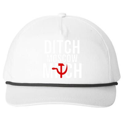 Ditch Moscow Mitch Traitor Snapback Five-Panel Rope Hat