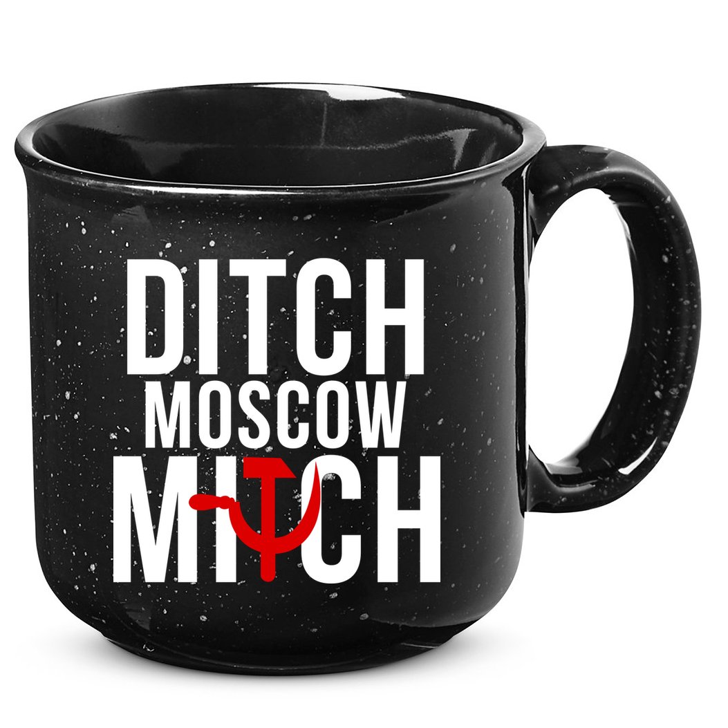Ditch Moscow Mitch Traitor 15oz Campfire Ceramic Mug