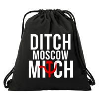 Ditch Moscow Mitch Traitor Drawstring Bag