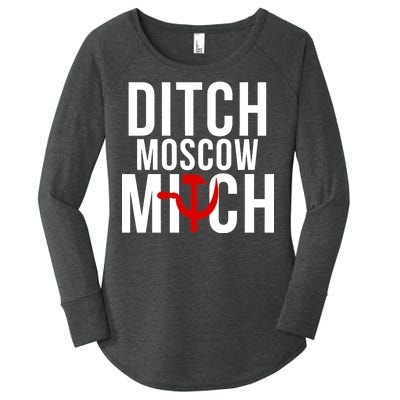 Ditch Moscow Mitch Traitor Women's Perfect Tri Tunic Long Sleeve Shirt