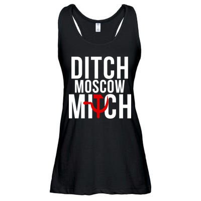 Ditch Moscow Mitch Traitor Ladies Essential Flowy Tank