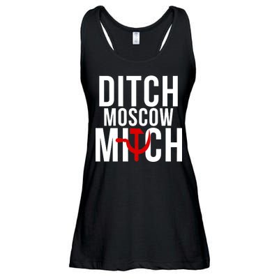 Ditch Moscow Mitch Traitor Ladies Essential Flowy Tank