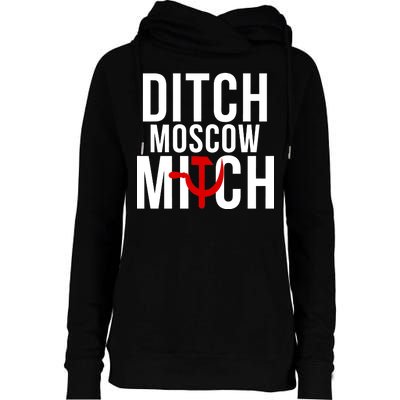 Ditch Moscow Mitch Traitor Womens Funnel Neck Pullover Hood