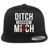 Ditch Moscow Mitch Traitor Flat Bill Trucker Hat