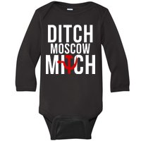 Ditch Moscow Mitch Traitor Baby Long Sleeve Bodysuit