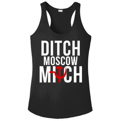 Ditch Moscow Mitch Traitor Ladies PosiCharge Competitor Racerback Tank