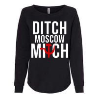 Ditch Moscow Mitch Traitor Womens California Wash Sweatshirt