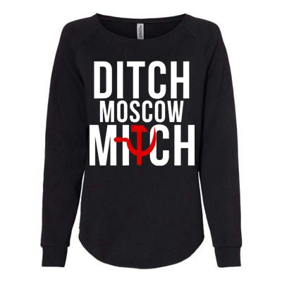 Ditch Moscow Mitch Traitor Womens California Wash Sweatshirt