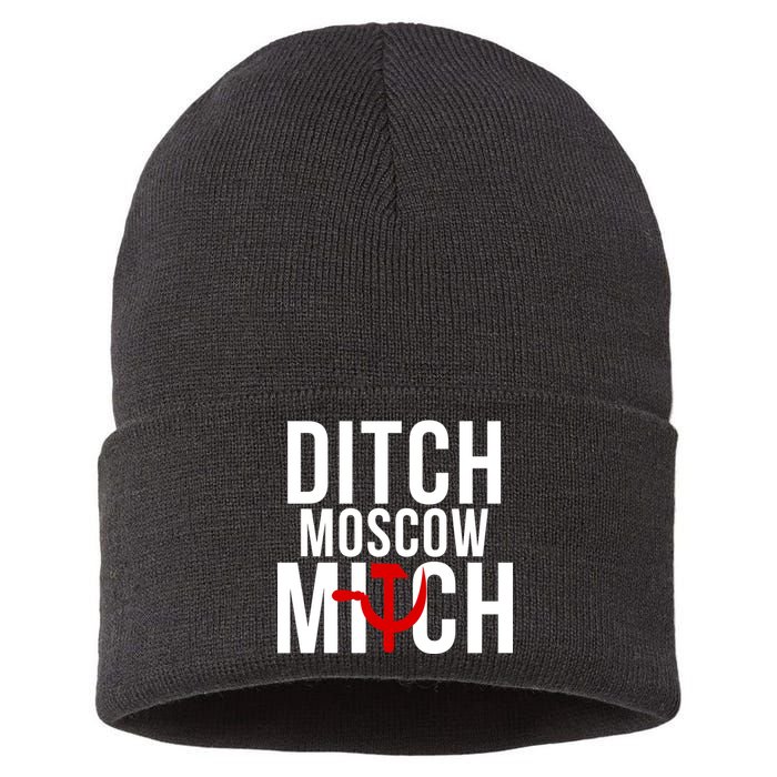 Ditch Moscow Mitch Traitor Sustainable Knit Beanie