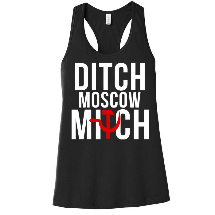 Ditch Moscow Mitch Traitor Women's Racerback Tank